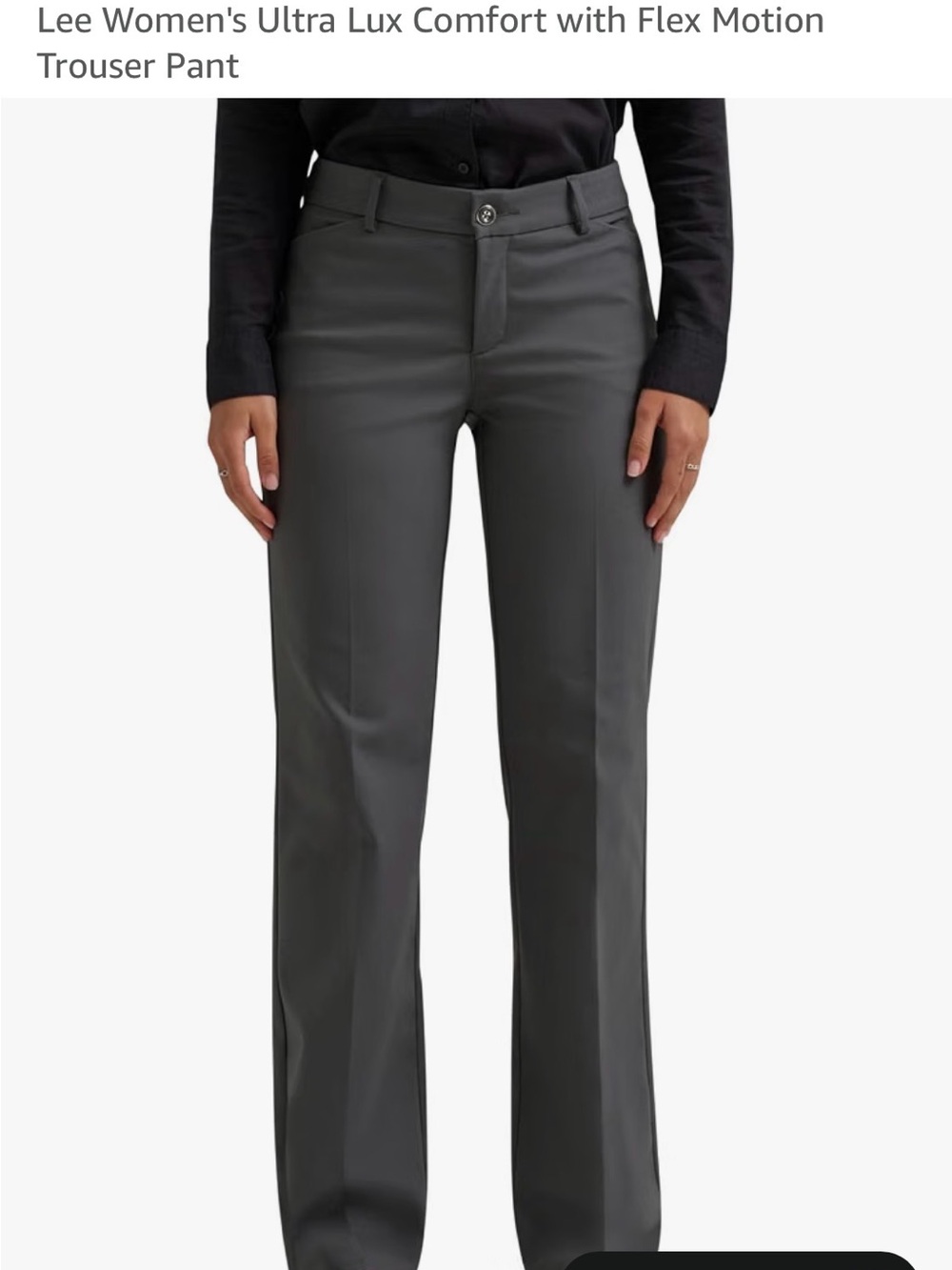 NWT Lee Ultra Lux Comfort Flex Motion Trouser Pants Gray 8M
